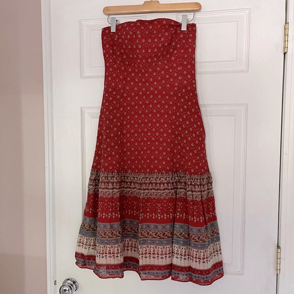 Banana Republic Strapless Midi Dress size 2